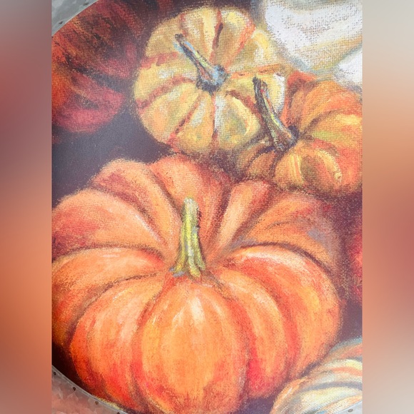 *Pumpkins Galvanized Metal Fall Tray - Picture 10 of 10